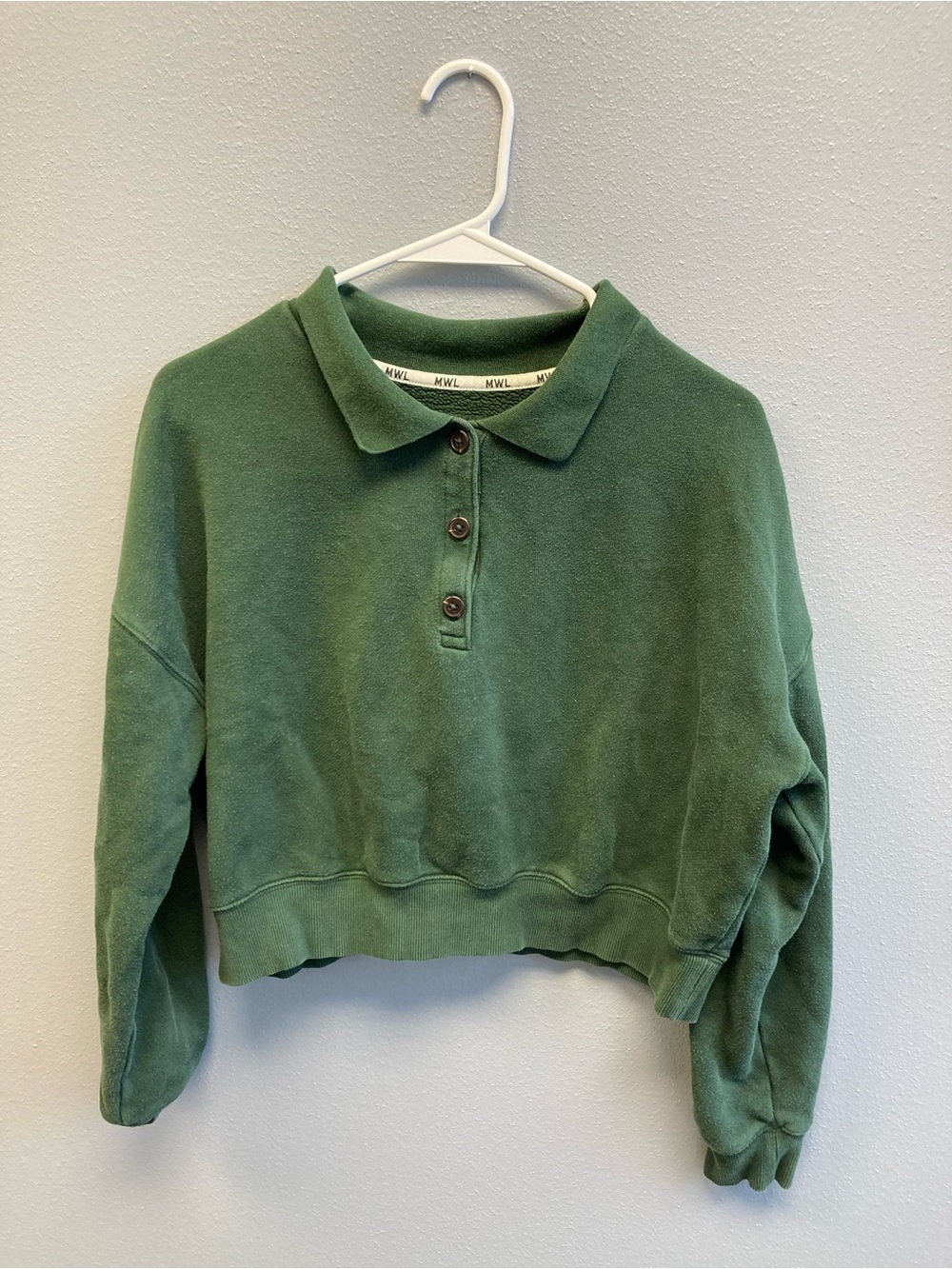 Madewell MWL Betterterry Cropped Polo Shirt
